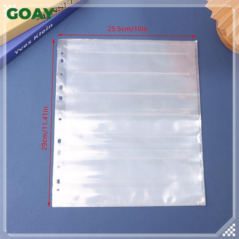 GOAY 10 CÁI 135 / 120 Trang lưu trữ phim âm tính Túi không axit Phim màu trắng Bla & Trắng Trang bảo quản trượt Túi phim không axit VN