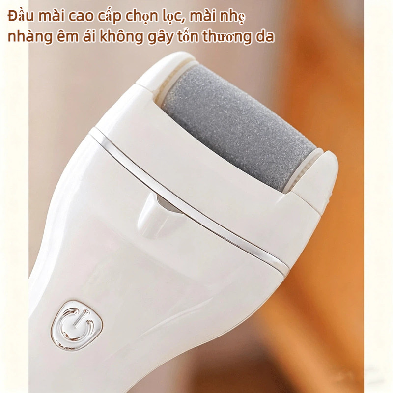 Máy chà gót chân thông minh, 3 tốc độ, pin 180 phút, cảm biến áp lực, đầu mài đá thạch anh