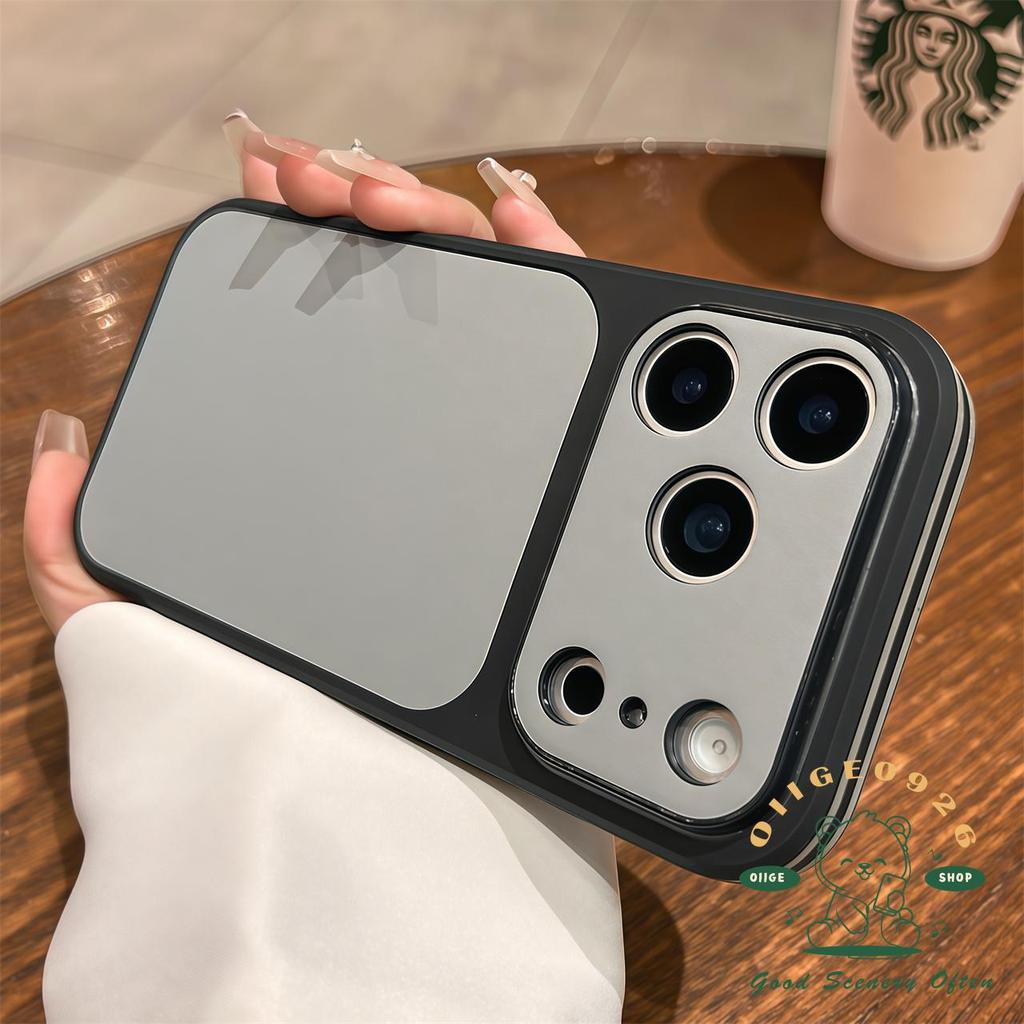 【 Ốp lưng iPhone17 】 Vỏ điện thoại chống rơi họa tiết da màu iphone17 Pro Max 16 15 14 13 cho vỏ iPhone Vỏ mềm silicon TPU chống sốc