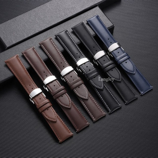 Khóa bướm - Dây đeo đồng hồ da thật da bò 18 / 19 / 20 / 21 / 22mm Phát hành nhanh Dây đeo đồng hồ thông minh đơn giản mềm mại Vòng đeo tay đồng hồ da bắp chân dành cho nam nữ