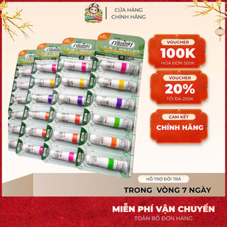 [VỈ 6 ỐNG] Hít Mũi 2 Đầu Green Herb Thái Lan