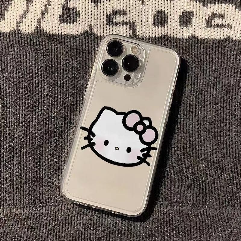 Khóc Mèo Vỏ Điện Thoại Cặp Vợ Chồng Rõ Ràng Cho iPhone 17 16 15 14 13 12 11 Pro Max X XS XR 7 8 Plus SE2020