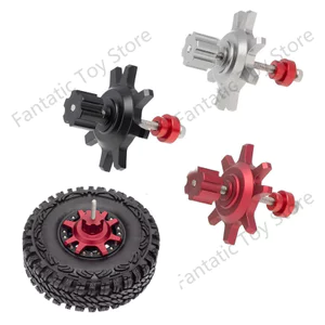 Kim Loại Đen / Đỏ Lốp Lắp Ráp / Tháo Lắp Dụng Cụ Hỗ Trợ Cho Xe Bánh Xích 1 / 10 Rc 1.9 2.2 Inch Beadlock Bánh Xe