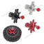 Kim Loại Đen / Đỏ Lốp Lắp Ráp / Tháo Lắp Dụng Cụ Hỗ Trợ Cho Xe Bánh Xích 1 / 10 Rc 1.9 2.2 Inch Beadlock Bánh Xe