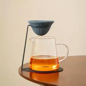 Bộ lọc trà gốm không xốp có độ chính xác cao Lá rời Bộ lọc trà có chân đế dành cho người mới bắt đầu Người lớn Đồ uống jiwvn