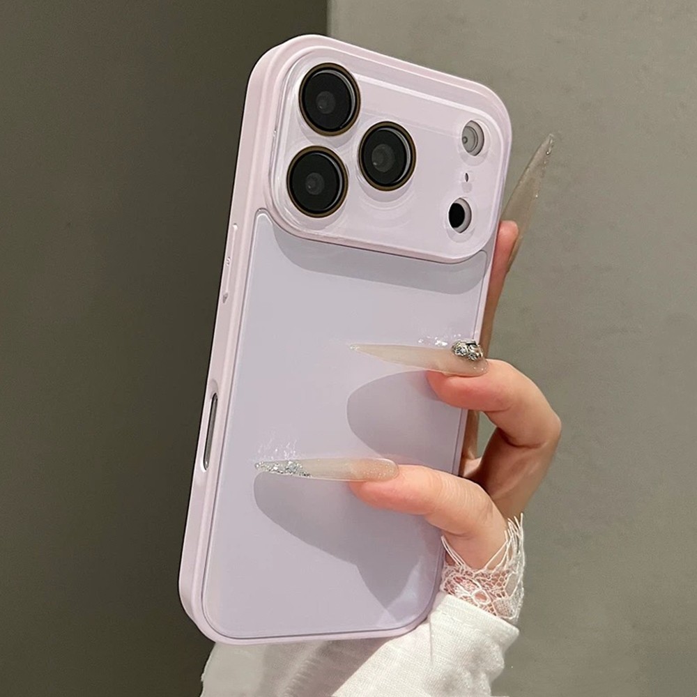 Ốp Điện Thoại Silicon Lỏng Sdge Thủy Tinh Pha Lê Màu Bạc Cho iPhone 17 Pro Max 17 Air 16 Plus 15 14 13 Vỏ Bảo Vệ Chống Sốc