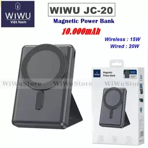 Pin , Sạc dự phòng kèm giá đỡ. Power Bank WIWU JC-20