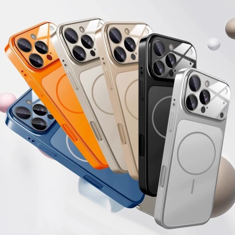 Ốp Lưng Iphone Từ Tính Super Camera Mặt Kính Nâng Cấp  Ngoại hình tinh tế 12/13/14/15/16/17/pro/max/plus/promax