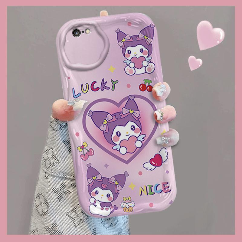 Ốp Silicon Hoạt Hình Cho iPhone 6 6S 6 Plus 6S Plus 7 8 Plus SE 2020 3D TPU Mềm Sanrio Kuromi Cặp Đôi My Melody Vỏ Điện Thoại Chống Sốc