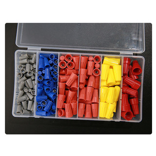 Đầu chụp nối dây điện nhanh 158 cái Dạng hộp (158 cái)،Nối nhanh, không cần dụng cụ،Chịu nhiệt, chống cháy