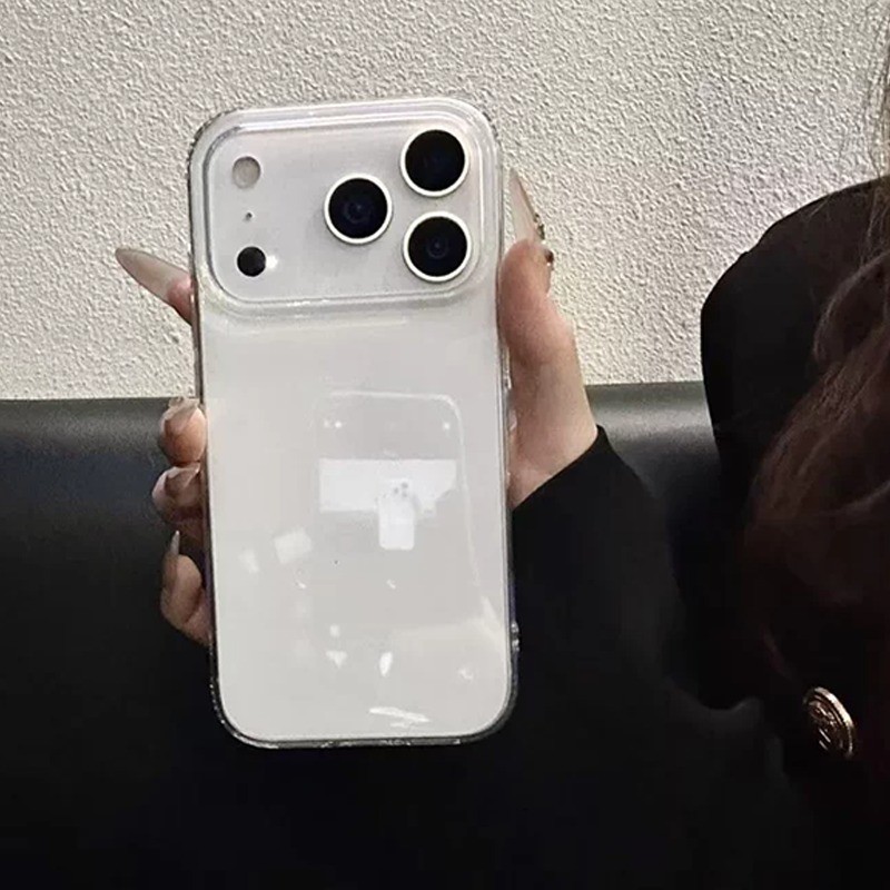 Ốp lưng trong suốt chống sốc cho iPhone, cảm giác cầm như máy nguyên bản7/8/X/XS/11/12/13/14/15/16/17/Plus/Pro/Max