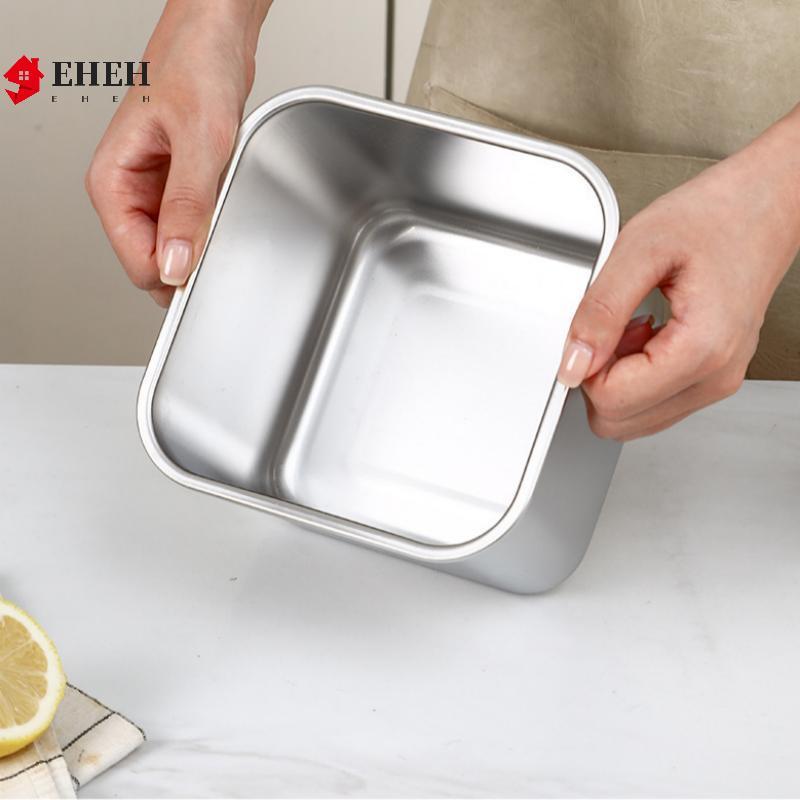 [EHEH] Hộp Bình Inox Có Nắp Chậu Dầu Nhà Bếp Thùng Vuông Hộp Đựng Gia Vị Lọ Và Nắp Bộ Lọ Gia Vị VN