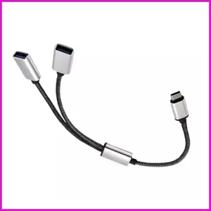 Bộ Chia USB 2 Trong 1 Ra Mở Rộng Hub 2 Trong 1 Mở Rộng Docking Station Adapter Bộ Chia Cho Bàn Phím Camera Xe lyuvn