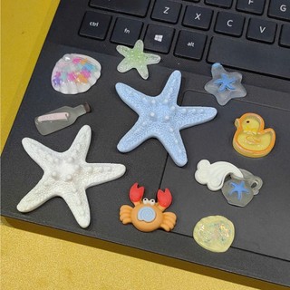 Set Charm Biển Xinh Lấp Lánh Sao Biển Cá Cute Pastel Dễ Thương Trang Trí Giày Dép Túi Xách Kawaii Siêu Xinh