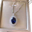 Nhẫn Sapphire & Tanzanite, Bộ Trang Sức Ba Mảnh Sang Trọng với Ánh Sáng Rạng Rời