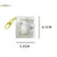 TRTR Mới 1 / 2 inch Giá Đỡ Nhà Thơ Trong Suốt DIY Mini Album Ảnh Móc Khóa Di Động Ảnh Bảo Quản Giá Đỡ Móc Khóa VN