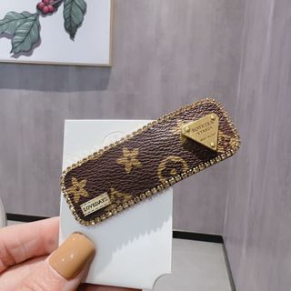 [Sản phẩm phúc lợi] Pháp Retro In Hình Thời Trang Trá Đầu Nổ Kẹp Bên bb Kẹp Da Cao Cấp Kẹp Tóc Phụ Kiện Tóc Mũ Đội Đầu