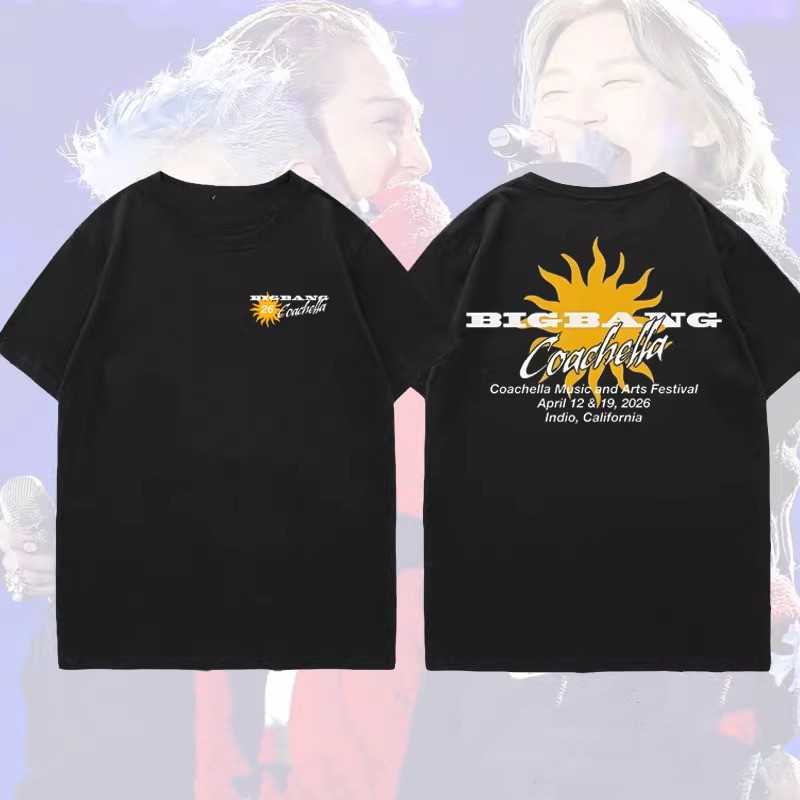 Áo thun BIGBANG Cotton Dày Inspired Coachella Mùa Hè