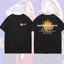 BIGBANG Coachella G-DRAGON 220G áo thun cotton dày mùa hè KPOP Áo thun ngắn tay