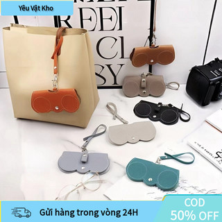 【COD】Túi đựng kính da PU màu đen nâu nhẹ chỉ 30g, dễ dàng bỏ vào túi xách hay balo, bảo vệ kính khỏi va đập.