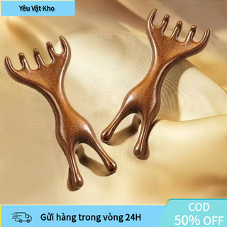 【COD】Lược massage gỗ đàn hương mát xa ấn huyệt, cải thiện lưu thông máu, hỗ trợ giấc ngủ ngon, dùng cho cả gia đình.