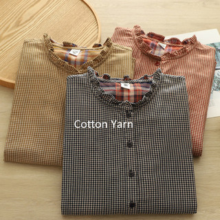 Tất Bộ Sẵn Sàng Cho Mùa Xuân Mới - Áo Sơ Mi Tay Dài Mori Girl từ Sợi Cotton, Thoáng Khí và Ấm Áp