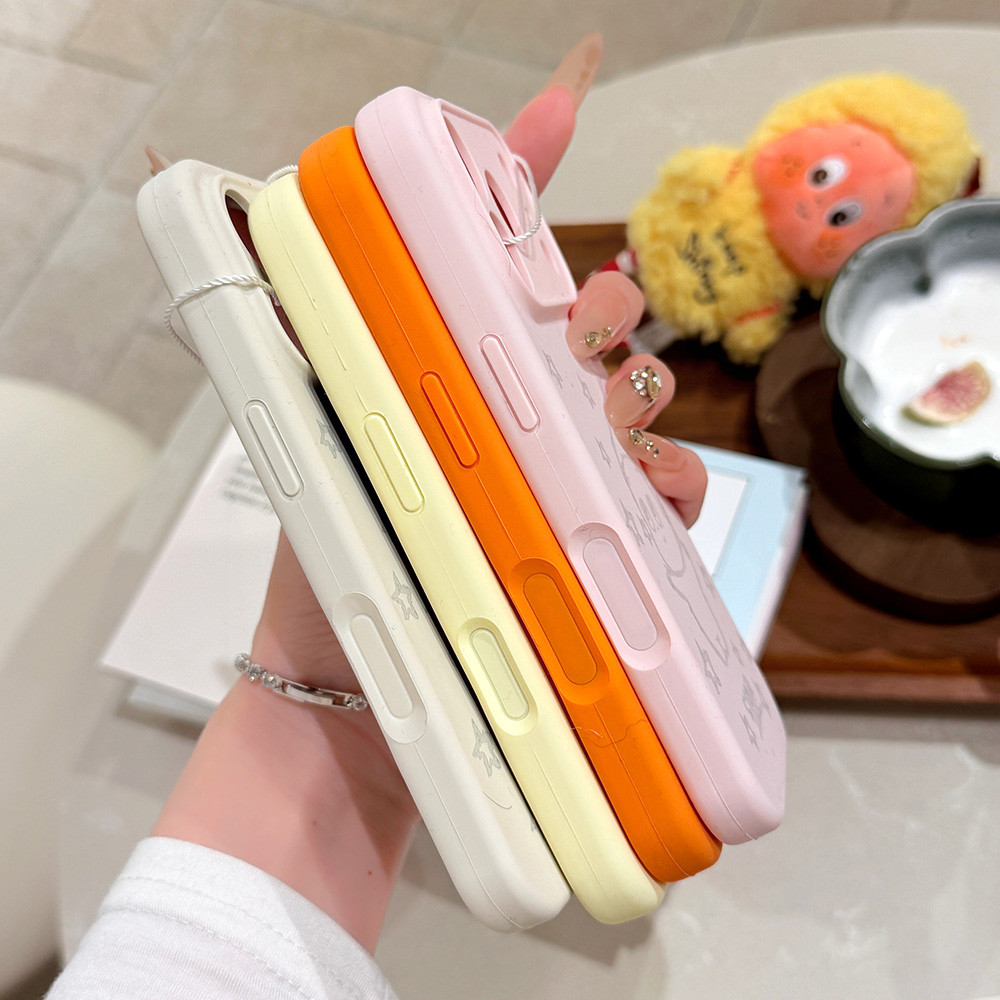 Ốp điện thoại silicon lỏng hình ngôi sao dễ thương cho iPhone 17 Pro Max 16 15 14 13 12 11 Vỏ bảo vệ chống sốc