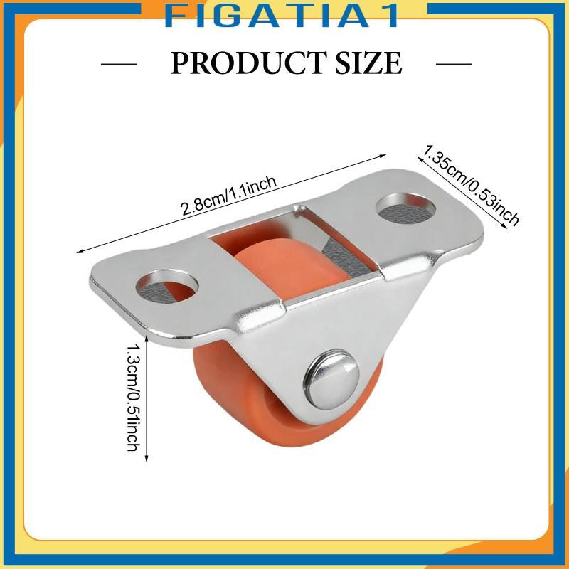 10x Mini Caster Bánh Xe Im Lặng Nhỏ Cao Su Cán Bánh Xe Với Kim Loại Trên Tấm Hướng Cho Đồ Nội Thất Thiết Bị Nhỏ Tủ