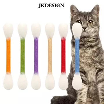 JKDESIGN 6 CÁI Khăn bông Đồ chơi cho mèo, Đồ chơi mèo nhồi bông nhẹ nhai khổng lồ, Đồ chơi mèo con mềm mại mọc răng sáng tạo Đồ chơi tương tác