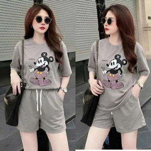 Set Bộ hè áo cộc quần đùi size đại cồ cho bé gái lớn 40-65kg - Bộ Quần Áo Hè cho bé gái 10-18 tuổi