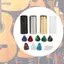 toyuvn Kim Loại Đàn Guitar Trượt Thanh Kính Nắp Trượt Ngón Tay Cái Ngón Tay Phím Bộ Hộp Bảo Quản Phụ Kiện