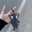 Chihuahuahua Spoof Búp Bê Mặt Dây Chuyền Trừu Tượng Dệt Kim Sang Trọng Búp Bê Ba Lô Đồ Trang Trí Quà Tặng Cho Bạn Gái