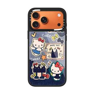 CASECASE X Hello Kitty Sweet Star Case Chống Trầy Xước Từ Hút Kính Cho IPhone 17 Air 16 15 14 Pro Max Plus Ốp Lưng Cứng Có Hộp Khắc Logo