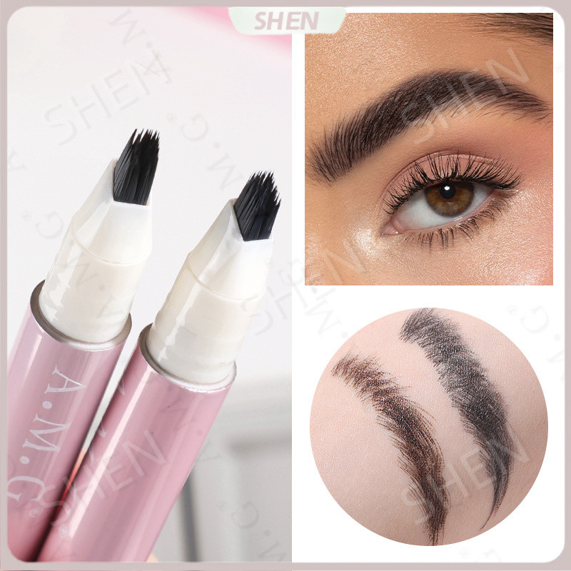 Bán chạy AMG Multi-velvet Bút chì kẻ mày chống thấm nước Chống mồ hôi Tự nhiên mịn màng Lông mày hoang dã