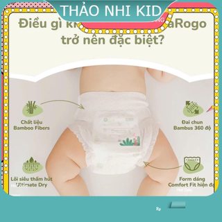 ( 0 quà - giá tri ân) Tã/bỉm UalaRogo sợi tre mềm mại, chống tràn, thấm hút tốt đủ size - TỔNG KHO BỈM LINH ĐÀM