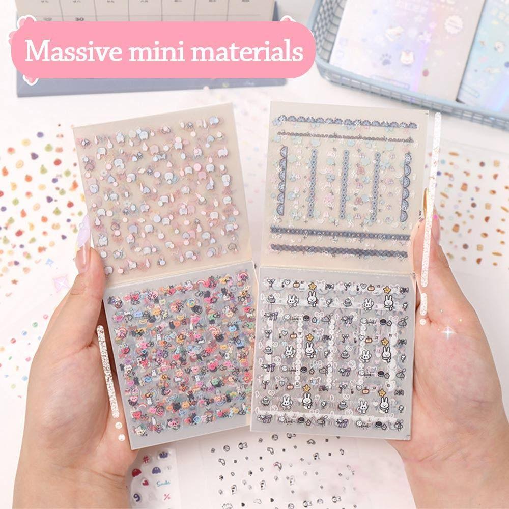 YOKEY 24 Cái / bộ Miếng Dán Cốc, Miếng Dán Móng Tay Đa Năng Dập Nổi Mềm, Miếng Dán Hoạt Hình Không Dính Trong Vườn Để Trang Trí Móng Tay Nghệ Thuật