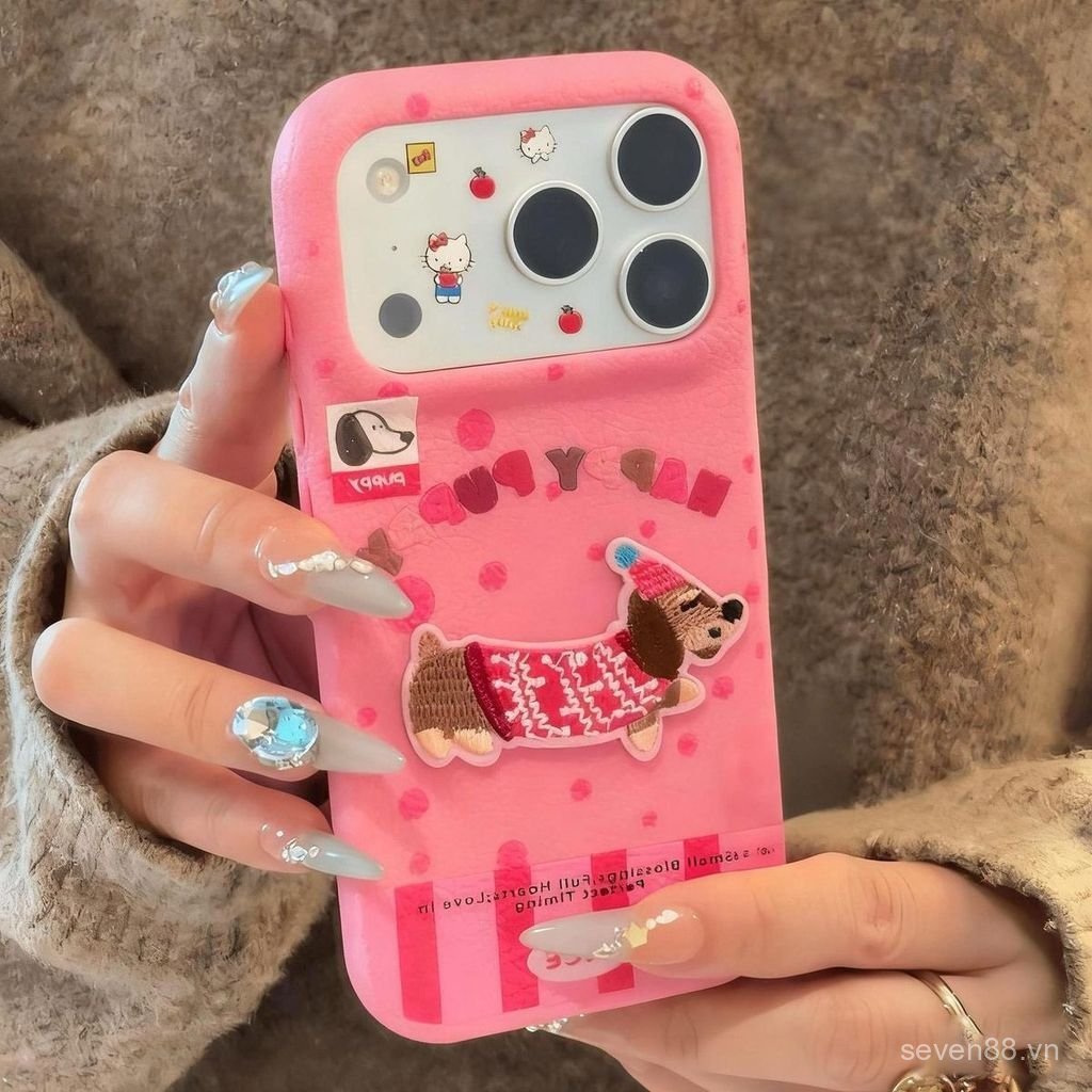 Ốp Điện Thoại Thích Hợp Cho iPhone 11 12 13 14 15 16 17 Pro max Plus Dachshund Chống Sốc Chống Sốc Vỏ Bảo Vệ Bao Gồm Tất Cả DDJU