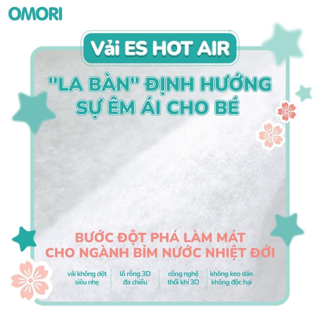 Combo 6 Bịch Tã/Bỉm Dán, Quần OMORI BALANCE Mỏng Nhẹ Thấm Hút size M50/L46/XL42/XXL40/XXXL3 Cho Bé Từ 6 - 20kg