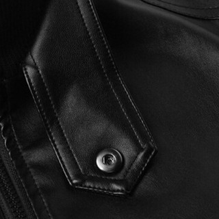 Áo khoác da nam Slim Punk Style Stand-Up Collar Zipper Cardigan Top