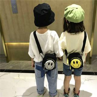 Trẻ Em Đeo Ngang Túi Nhỏ Đẹp Trai Thời Trang Mặt Cười Ví Đựng Tiền Xu Bé Gái Phong Cách Nước Ngoài Mini Thường Ngày Túi Công Chúa