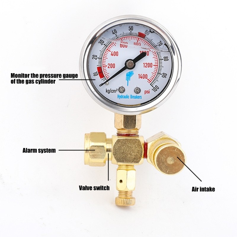 Nitrogen Gas Charging Set Copper Hydraulic Breaker Nitrogen Test Set Accurate