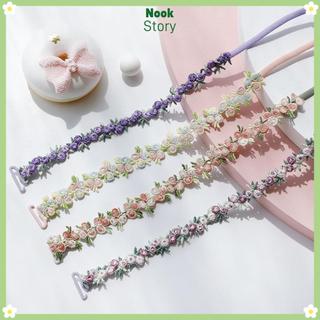 Nookstory - 1 cặp dây đeo áo ngực hoa, polyester chống trượt, điều chỉnh dễ dàng cho váy dạ hội