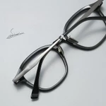 FIRADA Thời Trang Sang Trọng Kính Mắt Retro Acetate Sợi Nguyên Chất Titan Kính Mắt Quang Học Theo toa Kính Khung Nam Nữ GG576F — ảnh 4