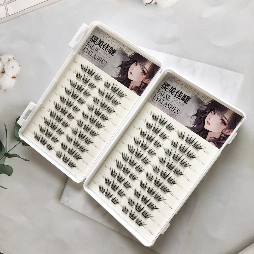 Lông mi giả với chiều dài hỗn hợp 9-13mm C Curl Volume Fiber Mi để mặc hàng ngày Tiệc ngày