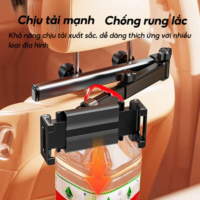 Giá Đỡ Máy Tính Bảng Ô Tô Gắn Sau Ghế - Điều Chỉnh Phù Hợp Cho Điện Thoại & Ipad 4.7-12.9 inch