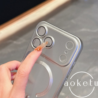 Thích hợp cho vỏ điện thoại iPhone 17 Promax mờ trong suốt chống rơi vỏ bảo vệ 16 Pro hút từ tính 15 / 14 / 13 / 12 / 11 lỗ chính xác bao gồm tất cả vỏ mềm ống kính