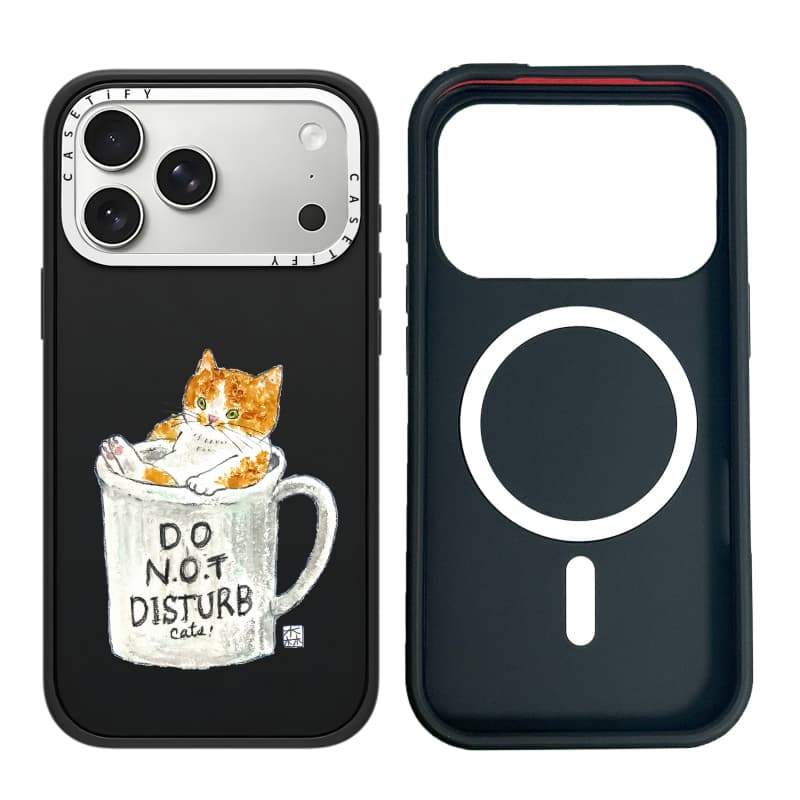 CASECASE X Không Làm phiền Mèo Ốp Lưng Máy Ảnh Trắng Vòng Phiên Bản Mờ Đen Cứng Hút Từ Tính Tác Động Dành Cho Apple IPhone 13 14 15 16 17 Pro Max Air Plus Có Hộp