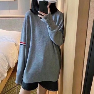 Sweater Thơm Xám Basic Dáng Oversize Mềm Mịn Mặc Thu Đông Dành Cho Cả Nam, Nữ