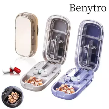 Máy cắt thuốc khu phố BENYTRO, Hộp đựng thuốc chia ngăn chống bụi, Máy cắt máy nghiền cho thuốc nhỏ hoặc lớn