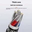 Cáp sạc nhanh màn hình nguồn thời gian thực 120W USB / Type C sang Type C Cáp sạc điện thoại 1M / 1.5M / 2M Dây dữ liệu bện Nylon cường độ cao cho ios15-17
